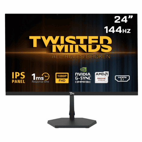 Twisted Minds TM24FHD144IPS 24 inch 144Hz gaming monitor - Star Pixel Qatar
