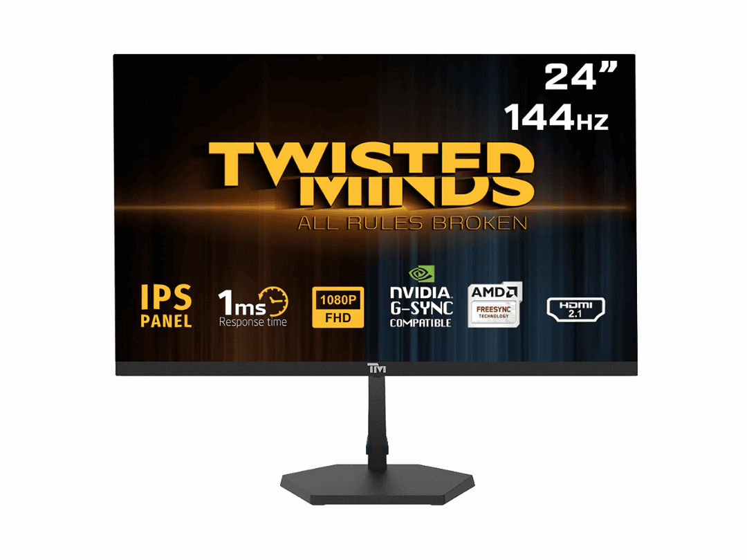 Twisted Minds TM24FHD144IPS 24 inch 144Hz gaming monitor - Star Pixel Qatar
