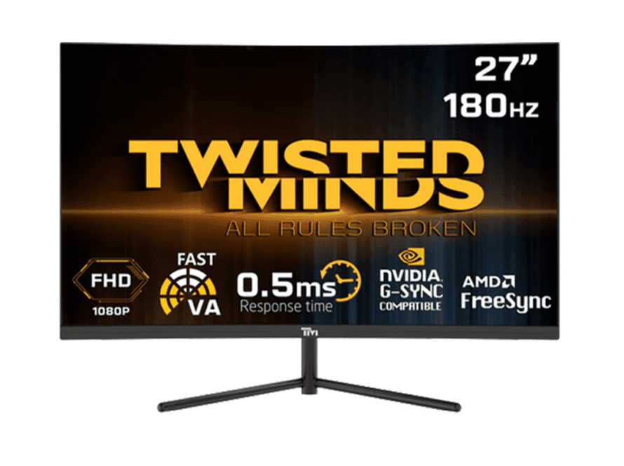 Twisted Minds TM27FHD180VA 27 inch curved 180Hz gaming monitor - Star Pixel Qatar